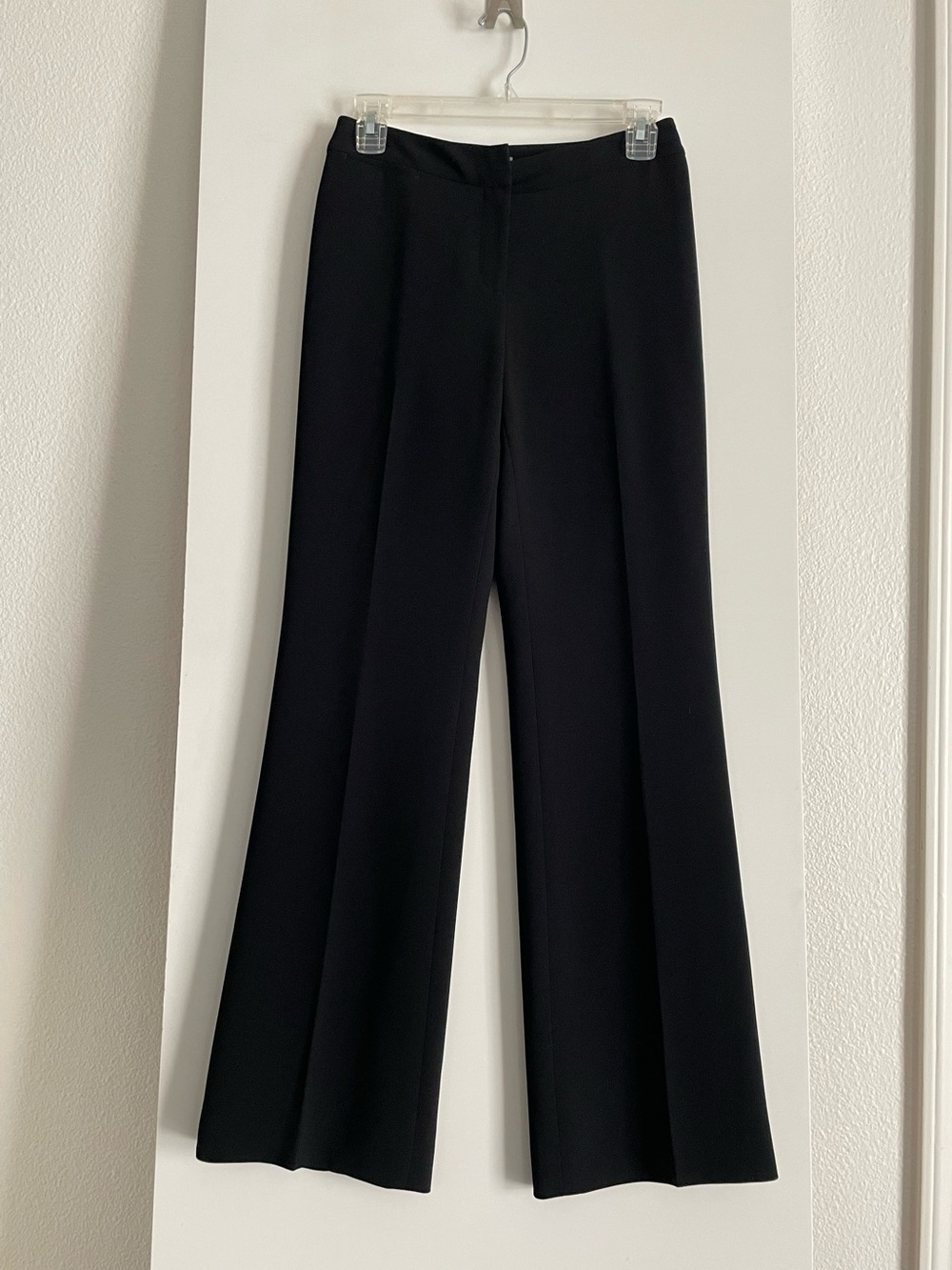 0P Ann Taylor Black High Waisted Straight Leg Pants-Trousers Lined NWOT